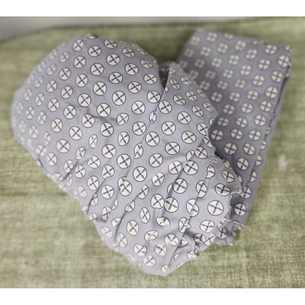 Wamsutta Supercale Plus  Dalton - Gray Geometric Dot‎  pattern Double sheets